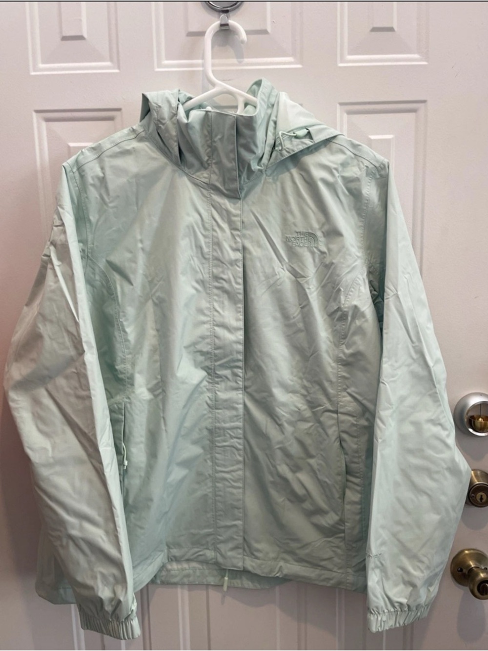 The North Face Women's Resolve 2 Waterproof Rain Jacket Misty Jade XXL Brand New